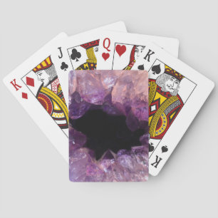 Purple Amethyst Poker Cards