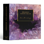 Purple amethyst professional appointment book 3 ring binder
