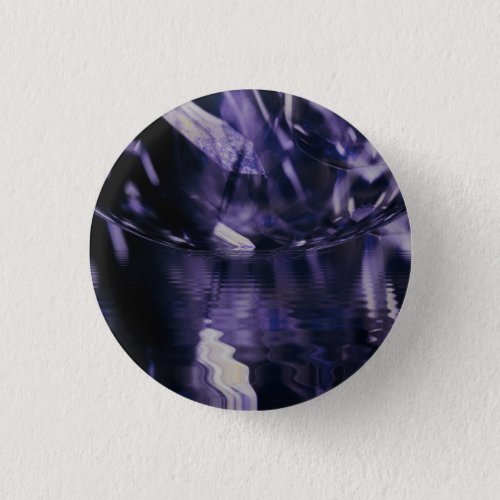 Purple Amethyst Quartz Crystal February Birthstone Button