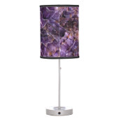Purple Amethyst Quartz Table Lamp (Back)
