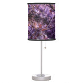 Purple Amethyst Quartz Table Lamp (Left)