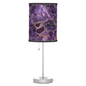 Purple Amethyst Quartz Table Lamp (Right)