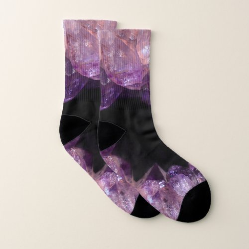 Purple Amethyst Socks