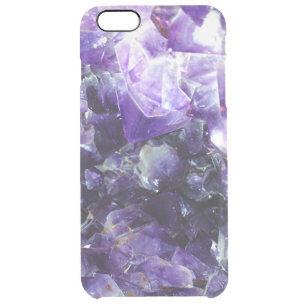 Purple amethyst clear iPhone 6 plus case