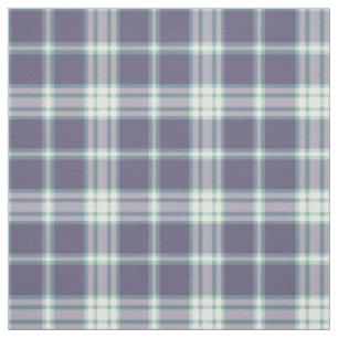 Purple and Aqua Plaid Fabric