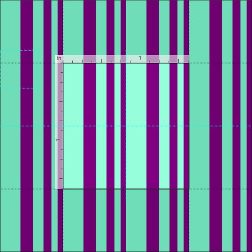 Purple and Aquamarine Lined/Striped Pattern Fabric
