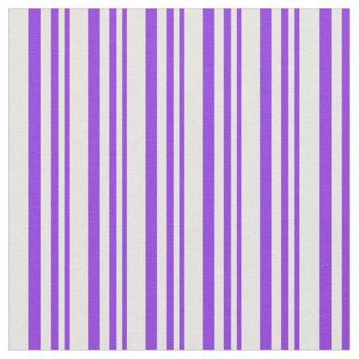 Purple and Beige Lines Pattern Fabric