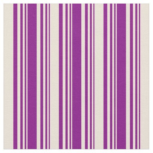 Purple and Bisque Pattern Fabric