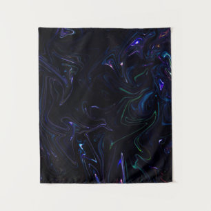 Purple and black abstract painting tapestry