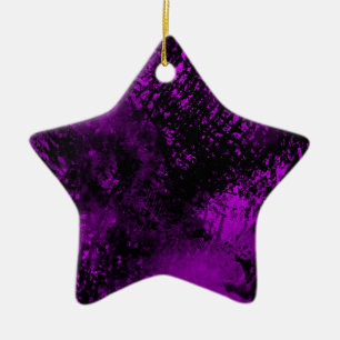 Purple and Black Ceramic Decoration