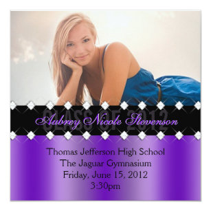 bling graduation invitations zazzle