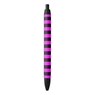 Purple and Black Coloured striped pattern Pen