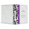 Purple and Black Damask Wedding Planner Binder