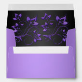 Purple and Black Floral Envelope for 5"x7" Sizes (Back (Bottom))
