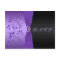 Purple and Black Floral R.S.V.P Postcard