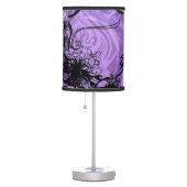 Purple and Black Goth Pattern Table Lamp (Right)