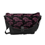 Purple and Black Gothic Raven Messenger Bag at Zazzle