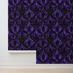 Purple and Black Jewel Tones Wallpaper