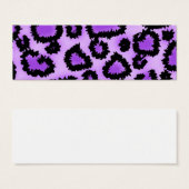 Purple and Black Leopard Print Pattern. (Front & Back)