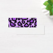 Purple and Black Leopard Print Pattern. (Desk)