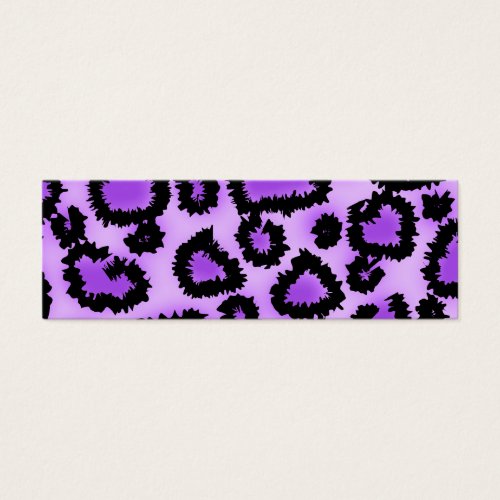Purple and Black Leopard Print Pattern. Business Cards