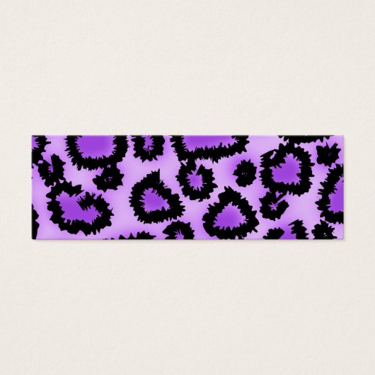 Purple and Black Leopard Print Pattern. (Front)