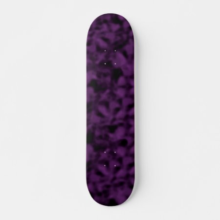 Purple And Black Mottled Skateboard Deck