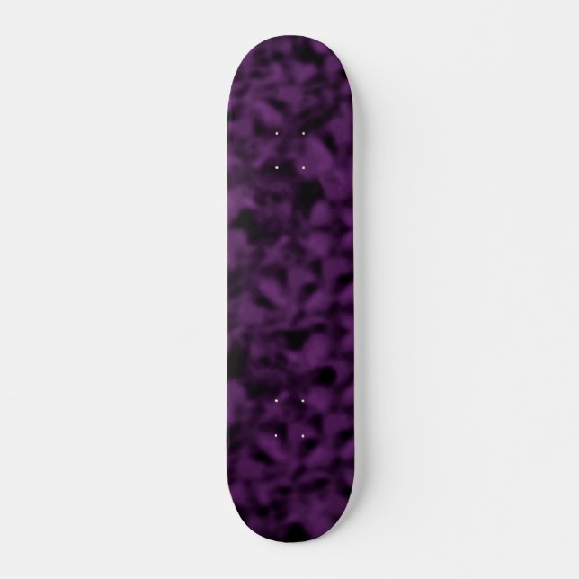 Purple and Black Mottled Skateboard Deck (Front)
