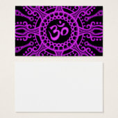Purple and Black Om Star (Front & Back)