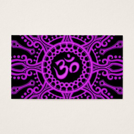 Purple and Black Om Star (Front)