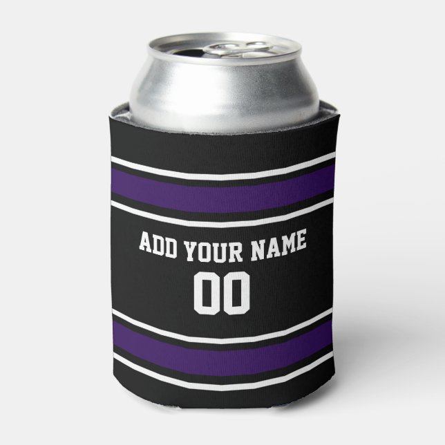 Purple and Black Poe Customize Cooler (Can Front)
