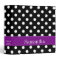 Purple and Black Polka Dot Personalized School