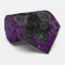 Purple and Black Rose Gothic Wedding Men's Tie