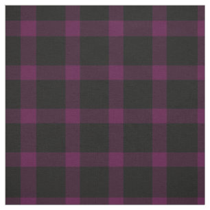 Purple and Black Tartan Plaid Pattern Fabric