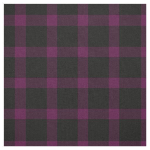 Purple and Black Tartan Plaid Pattern Fabric