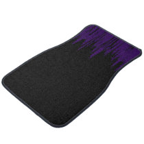Purple and Black Wave Car Floor Mat