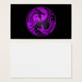 Purple and Black Yin Yang Dragons (Front & Back)