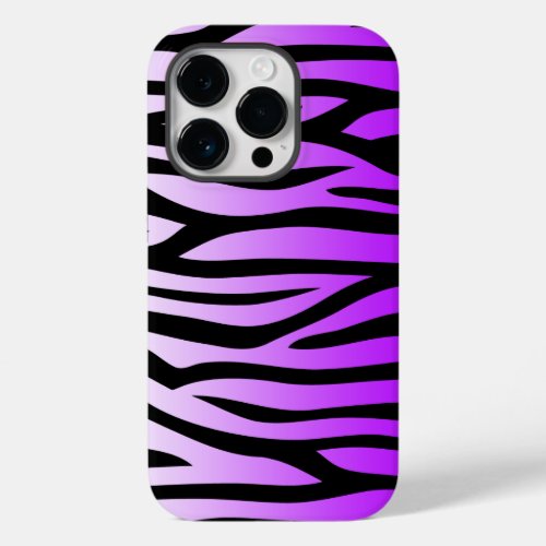 Purple and Black Zebra Pattern Case_Mate iPhone 14 Pro Case