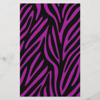 Purple and Black Zebra Print