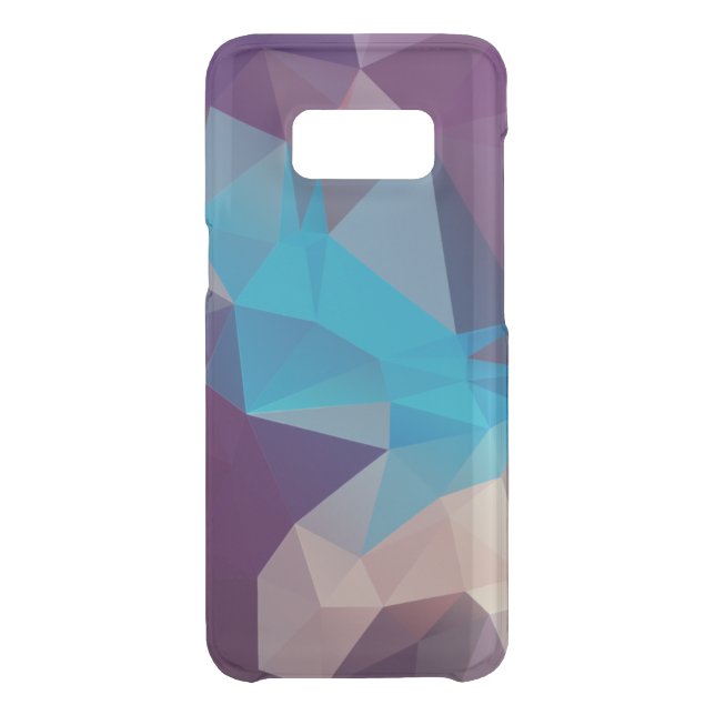 Purple and Blue Abstract Pyramid Art Uncommon Samsung Galaxy Case (Back)