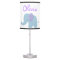 Purple and Blue Baby Elephant Lamp