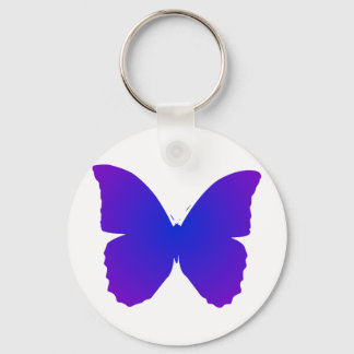 Purple and Blue Butterfly Keychain