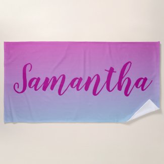 Purple and Blue Cotton candy ombre