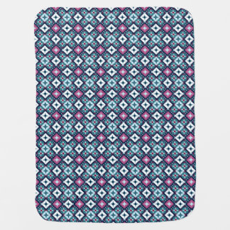 Purple and Blue Design Baby Blanket