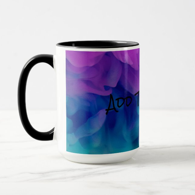 Purple and Blue Digital Smoke Mug (Left)