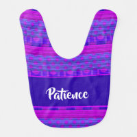 Purple and blue dots annd stripes baby bib