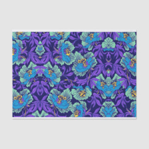 Purple and Blue Flowers William Morris Tissue Paper