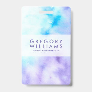 Purple And Blue Fluid Colors Baground Badge
