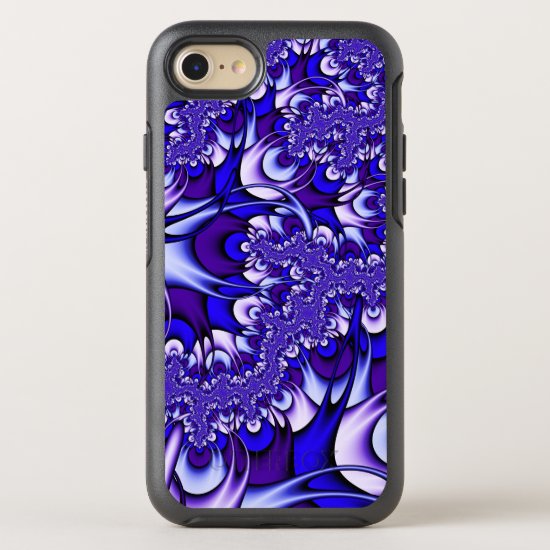 Purple and Blue Fractal OtterBox Symmetry iPhone 7 Case