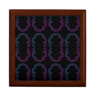 purple and blue framed keepsake box